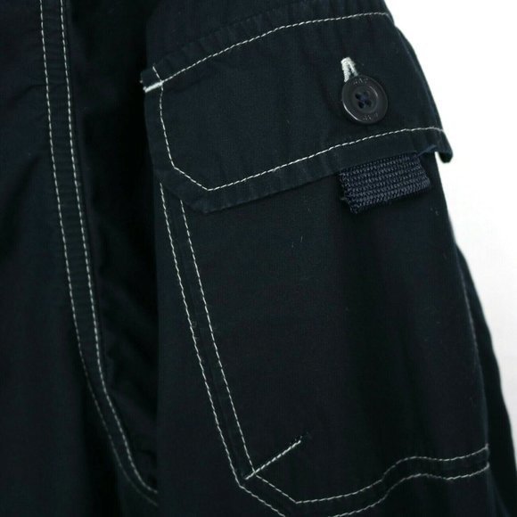 Gap Kids Girls Boys Jacket Coat Wind Breaker Blue Zip Up Hooded XXL 2XL - Picture 8 of 8